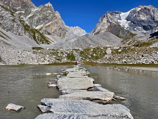 Hautes Alps Gem Glacier Lake Delights Vanoise National Park Lac — Stock Fotó