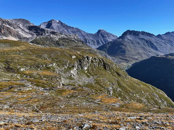 Spektakularne Widoki Panoramiczne Szlaki Alpejskie Park Narodowy Vanoise Alpy Hautes — Zdjęcie stockowe