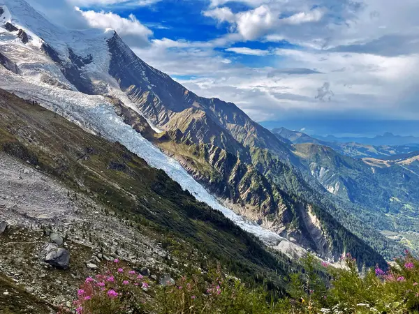 Glacial Tranquility Aiguille Midi Majesty Grand Balcon Chamonix Francie — Stock fotografie