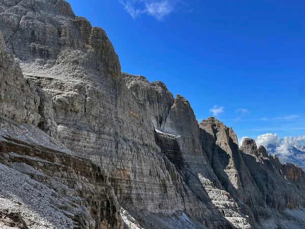 Picos Panorâmicos Ferrata Bliss Adamello Brenta Bocchette Dolomites — Fotografia de Stock