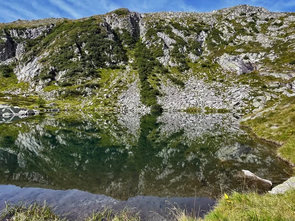 Dech Beroucí Úvahy Cinque Laghi Alpine Lake Madonna Campiglio Adamello — Stock fotografie