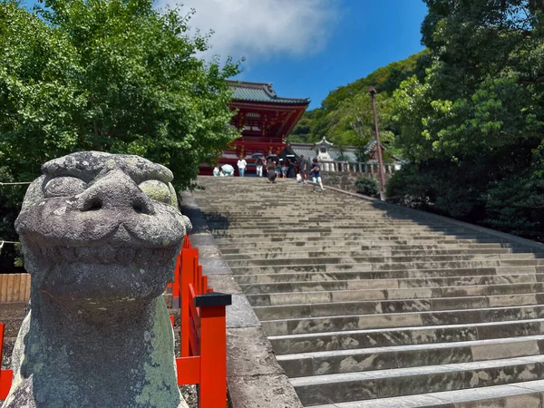 Spiritual Retreat Kamakura Tsurugaoka Hachimangu Temple Kanagawa Prefecture Japan — Stock fotografie