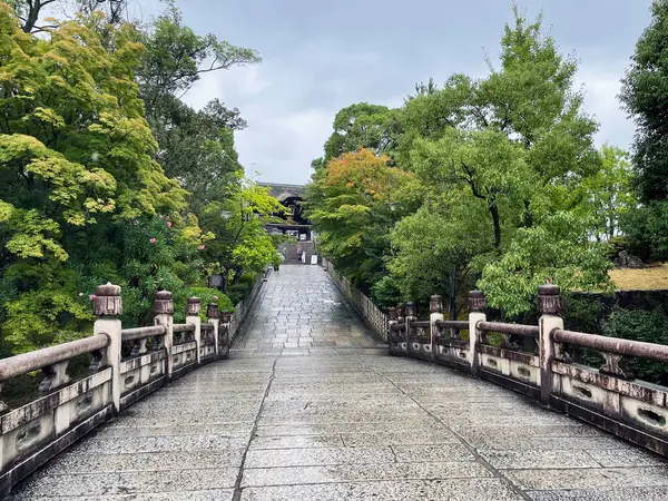 Rituální Pasáž Fushimi Inari Taisha Shrine Gate Bridge Kjóto Japonsko — Stock fotografie