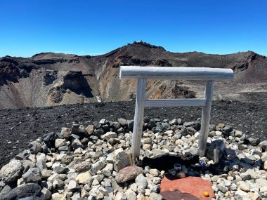 Alp Yüksekliği: Zirve Fuji Dağı Torii Gotemba Patikası, Shizuoka Bölgesi, Japonya
