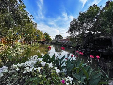 Riverside Charm: Ayothaya Yüzen Piyasa 'nın Canlı Sahnesi, Ayutthaya, Tayland