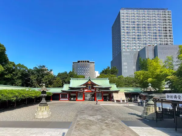 Округ Асакуса Токио Храмы Наследия Встречаются Современностью Япония Лицензионные Стоковые Фото