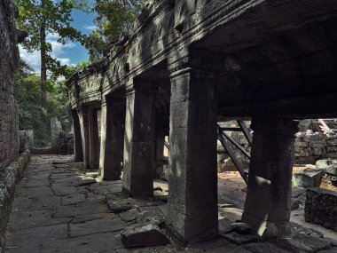 Angkor Wat, Siem Reap, Kamboçya 'daki Banteay Kdei Eski Geçitleri