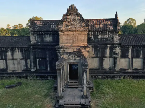 Sunrise Sanctuary Angkor Wat Temple Complex Siem Reap Camboja Imagens De Bancos De Imagens