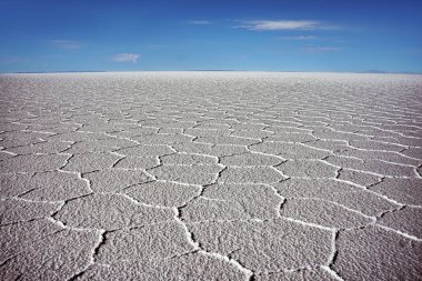 Geniş ve Güzel Yüksek İrtifa Tuz Düzlüğü, Uyuni Tuz Düzlüğü, Bolivya