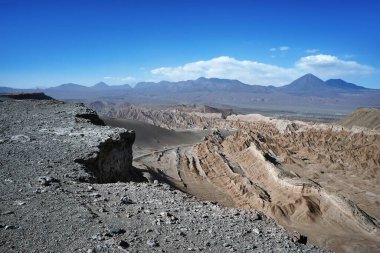 Scenic desert trails and cliffs, Mars or Death valley, San Pedro De Atacama, Chile clipart