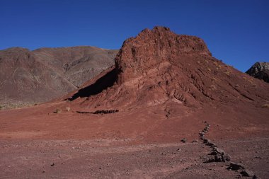 Scenic desert views in valle del arcoiris, San Pedro De Atacama clipart