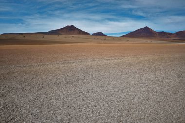 Serene Desert Landscape of Dal Desert, Reserva Avaroa, Uyuni, Bolivia clipart