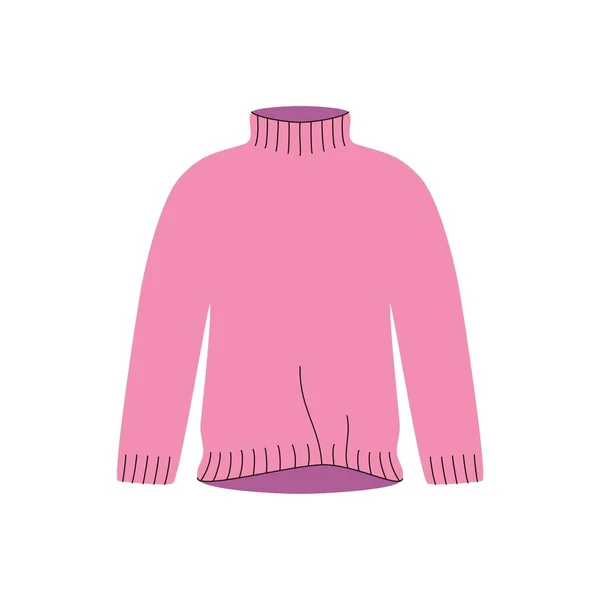Cartoon Women Sweater Stylish Female Clothes Classic Winter Autumn Fashion — Stock Vector