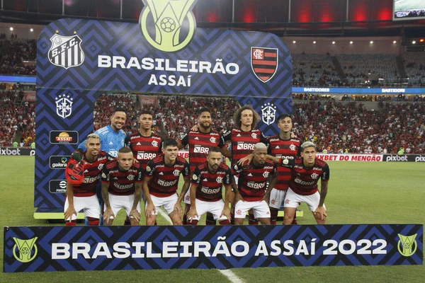 Brasiliansk Fotboll Mästerskap Flamengo Santos Oktober 2022 Rio Janeiro Brasilien — Stockfoto
