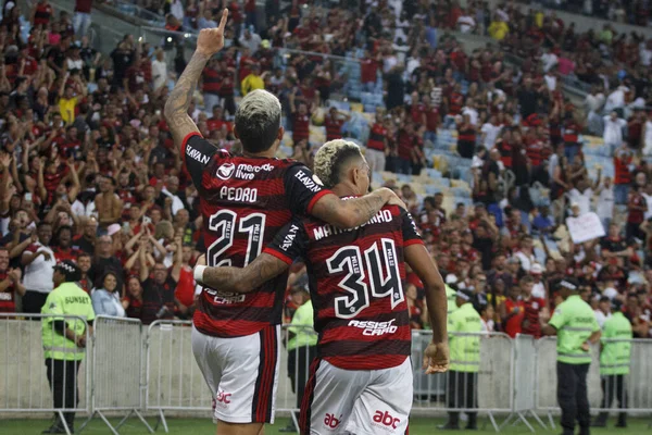 Campeonato Brasileño Fútbol Flamengo Santos Octubre 2022 Río Janeiro Brasil —  Fotos de Stock