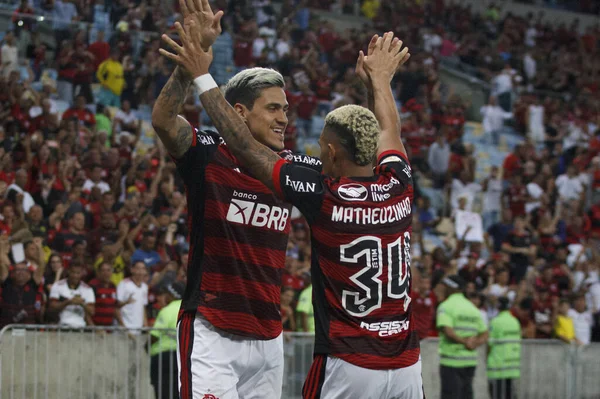 Mistrzostwa Brazylii Piłce Nożnej Flamengo Santos Października 2022 Rio Janeiro — Zdjęcie stockowe