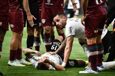 Brezilya Futbol Şampiyonası: Korintliler Fluminense 'e karşı. 26 Ekim 2022, Sao Paulo, Brezilya: Korintliler ve Fluminense arasındaki futbol, Sao Paulo 'daki Neo Quimica Arena' da düzenlenen 34. Brezilya Futbol Şampiyonası için geçerlidir.