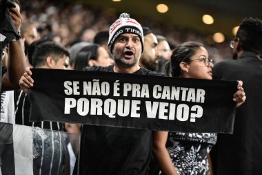 Brezilya Futbol Şampiyonası: Korintliler Fluminense 'e karşı. 26 Ekim 2022, Sao Paulo, Brezilya: Korintliler ve Fluminense arasındaki futbol, Sao Paulo 'daki Neo Quimica Arena' da düzenlenen 34. Brezilya Futbol Şampiyonası için geçerlidir.