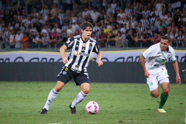 Brezilya Futbol Şampiyonası: Atletico-MG Juventude 'a karşı. 27 Ekim 2022, Belo Horizonte, Minas Gerais, Brezilya: Atletico-MG ve Juventude arasındaki futbol maçı, Mineirao Stadyumu 'nda düzenlenen 34.