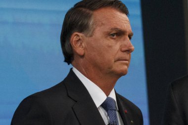  Brezilya Seçimleri: Eski başkan Lula ile Brezilya Cumhurbaşkanı Jair Bolsonaro arasında yapılan son tartışma TV Globo tarafından desteklendi. 28 Ekim 2022, Rio de Janeiro, Brezilya: Brezilya Cumhurbaşkanlığı adayları arasındaki son tartışma 