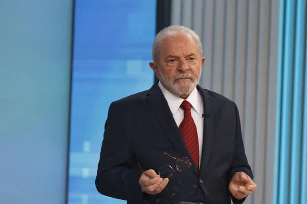 Wybory Brazylii Ostatnia Debata Między Byłym Prezydentem Lulą Brazylijskim Prezydentem — Zdjęcie stockowe