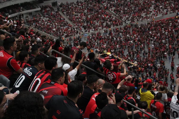 Libertadores Soccer Cup Finals Athletico Fans Watch Match Flamengo October — Stock Photo, Image