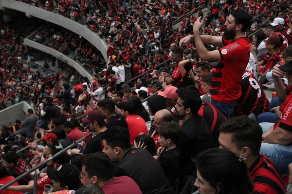 Copa Libertadores Fútbol Finales Los Aficionados Athletico Ven Partido Contra — Foto de Stock