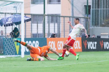 Brezilya Futbol Şampiyonası: America Mineiro, Internacional 'a karşı. 2 Kasım 2022, Belo Horizonte, Minas Gerais, Brezilya: Amerika Mineiro ve Internacional arasındaki futbol maçı, Brezilya Futbol Şampiyonası 'nın 35. turu için geçerlidir.