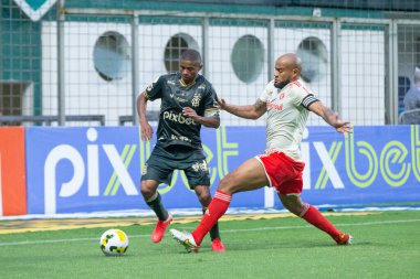 Brezilya Futbol Şampiyonası: America Mineiro, Internacional 'a karşı. 2 Kasım 2022, Belo Horizonte, Minas Gerais, Brezilya: Amerika Mineiro ve Internacional arasındaki futbol maçı, Brezilya Futbol Şampiyonası 'nın 35. turu için geçerlidir.