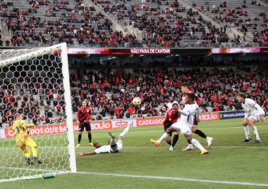 Brezilya Futbol Şampiyonası - Athletico Paranaense Goias 'a karşı. 2 Kasım 2022, Curitiba, Parana, Brezilya: Brezilya Futbol Şampiyonası 'nın 35. turu için geçerli olan Athletico Paranaense ve Goias arasındaki futbol maçı