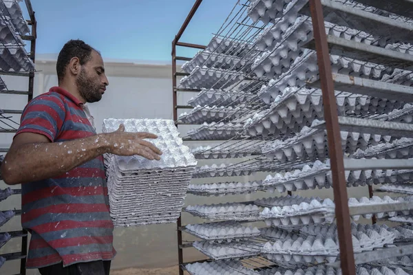 Переробка Відходів Використання Інших Галузей Промисловості Листопада 2022 Газа Палестина — стокове фото