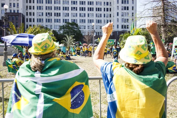 브라질 대통령 Jair Bolsonaristas 지지자들은 리우데자네이루에 동부군 사령부 캠프를 2022 — 스톡 사진