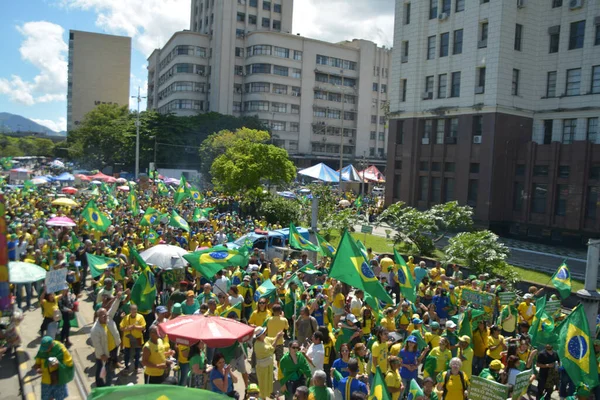Los Partidarios Del Presidente Brasileño Jair Bolsonaristas Siguen Acampados Frente — Foto de Stock