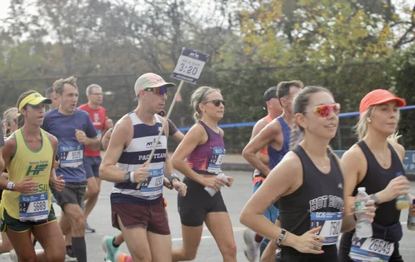 Miglia Nyc Marathon Prende Con 000 Atleti Novembre 2022 New — Foto Stock