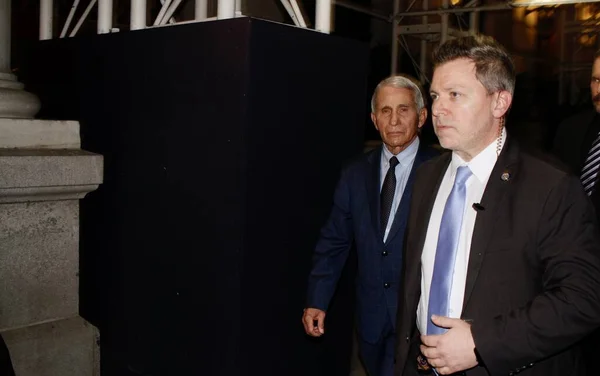 stock image Dr Fauci arriving for a meeting at Plaza Hotel in New York. November 7, 2022, New York, USA: Dr Anthony Stephen Fauci, an American physician-scientist and immunologist serving as the director of the National Institute of Allergy