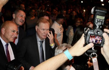 8 Kasım 2022, New York, ABD: New York Eyaleti Cumhuriyet Valiliği Adayları, New York 'ta 42. Cadde' deki Cipriani 'de Vali Kathy Hochul' a karşı yarıştan sonra bir gece partisi düzenledi.