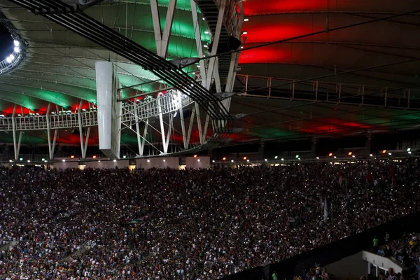 stock image Brazilian Soccer Championship: Fluminense vs Goias. November 9, 2022, Rio de Janeiro, Brazil: Soccer match between Fluminense and Goias, valid for the 37th round of Brazilian Soccer Championship, held at Maracana stadium, in Rio de Janeiro