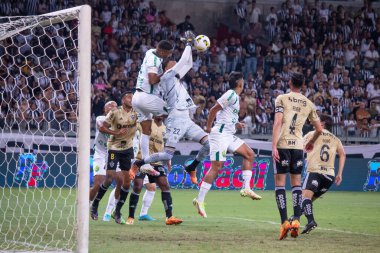 Brezilya Futbol Şampiyonası - Atletico-MG Cuiaba 'ya karşı. 10 Kasım 2022, Belo Horizonte, Minas Gerais, Brezilya: Atletico-MG ve Cuiaba arasındaki futbol maçı, Mineirao Stadyumu 'nda düzenlenen 37.