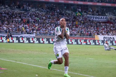 Brezilya Futbol Şampiyonası - Atletico-MG Cuiaba 'ya karşı. 10 Kasım 2022, Belo Horizonte, Minas Gerais, Brezilya: Atletico-MG ve Cuiaba arasındaki futbol maçı, Mineirao Stadyumu 'nda düzenlenen 37.