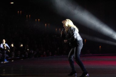 Singer Bonnie Tyler during her 50th annicersary tour in Curitiba. November 11, 2022, Sao Paulo, Brazil: Singer Bonnie Tyler, icon of the 70's and 80's, presents a show of her tour commemorating the 50 years of her career, at Positivo Theater