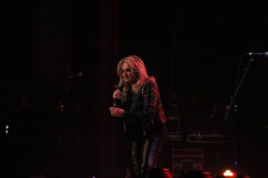 Şarkıcı Bonnie Tyler Curitiba 'daki 50. annicersary turnesinde. 11 Kasım 2022, Sao Paulo, Brezilya: 70 'li ve 80' li yılların ikonu şarkıcı Bonnie Tyler, kariyerinin 50 yılını Positivo Tiyatrosu 'nda anmak için bir gösteri sunar.