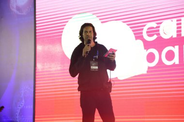 Sao Paulo 'da, Kampüs Partisi Brezilya' nın bir başka sürümünün açılışı. 11 Kasım 2022, Sao Paulo, Brezilya: Ülkedeki en büyük teknoloji ve internet topluluğu etkinliği kabul edilen Brezilya Kampüs Partisi Brezilya 'nın bir başka sürümünün açılışı