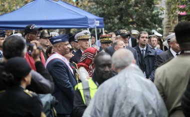 103. Gaziler Günü Geçidi 2022 - NYC. 11 Kasım 2022, New York, ABD: New York Şehri 103. Gaziler Günü Geçidi, Madison Square Parks Ebediyetsiz Işık Personel Alayı 'nda resmi çelenk seremonisi ve bir dakikalık saygı duruşuyla başlıyor..