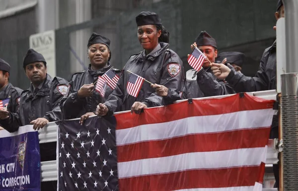 Novembro 2022 Nova York Eua Desfile Dia Dos Veteranos Nova — Fotografia de Stock