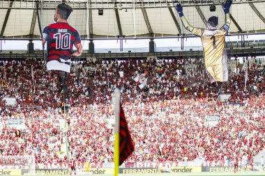 Brezilya Futbol Şampiyonası: Flamengo, Avai 'ye karşı. 12 Kasım 2022, Rio de Janeiro, Brezilya: Brezilya 'da Maracana Stadyumu' nda düzenlenen Brezilya Futbol Şampiyonası 'nın son turu için geçerli olan Flamengo ile Avai arasındaki futbol maçı