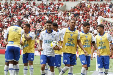 Brezilya Futbol Şampiyonası: Flamengo, Avai 'ye karşı. 12 Kasım 2022, Rio de Janeiro, Brezilya: Brezilya 'da Maracana Stadyumu' nda düzenlenen Brezilya Futbol Şampiyonası 'nın son turu için geçerli olan Flamengo ile Avai arasındaki futbol maçı