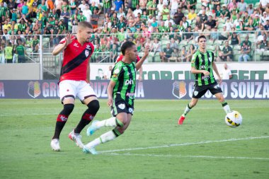 Brezilya Futbol Şampiyonası: Amerika-MG, Atletico-GO 'ya karşı. 13 Kasım 2022, Belo Horizonte, Minas Gerais, Brezilya: Brezilya Futbol Şampiyonası 'nın 38. turu için geçerli olan Amerika-MG ve Atletico-GO arasındaki futbol maçı