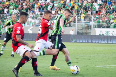 Brezilya Futbol Şampiyonası: Amerika-MG, Atletico-GO 'ya karşı. 13 Kasım 2022, Belo Horizonte, Minas Gerais, Brezilya: Brezilya Futbol Şampiyonası 'nın 38. turu için geçerli olan Amerika-MG ve Atletico-GO arasındaki futbol maçı