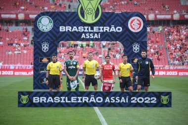 Brezilya Futbol Şampiyonası: Uluslararası Palmeiras 'a karşı. 13 Kasım 2022, Porto Alegre, Rio Grande do Sul, Brezilya: Brezilya Futbol Şampiyonası 'nın 38. turu için geçerli olan iç saha ve Palmeiras arasındaki futbol maçı