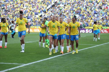 Bayanlar futbol: Brezilya ve Kanada arasında dostça bir maç. 15 Kasım 2022, Sao Paulo, Brezilya: Brezilya ve Kanada takımları arasındaki futbol maçı, Sao Paulo 'daki Neo Quimica Arena Stadyumu' nda yapıldı.